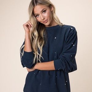 Jessie James Decker Kittenish Splatter Sweatshirt